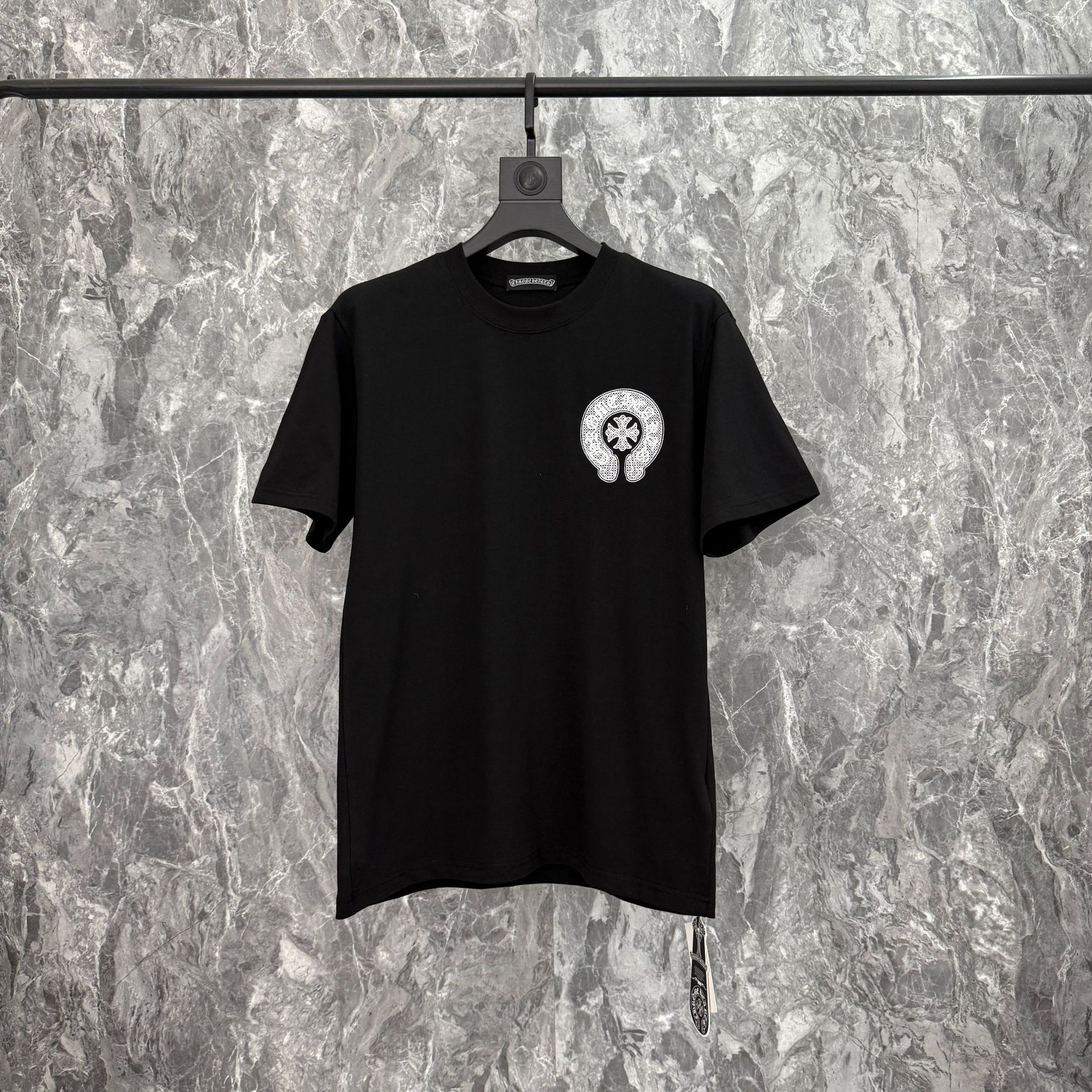 Chrome Heart 24 nuevo Crocodile de verano de moda europea y americana camiseta de manga corta para hombres y mujeres