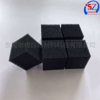 水族箱高密度过滤棉黑色生化棉饮水机过滤棉粗细孔爆破滤渣海绵