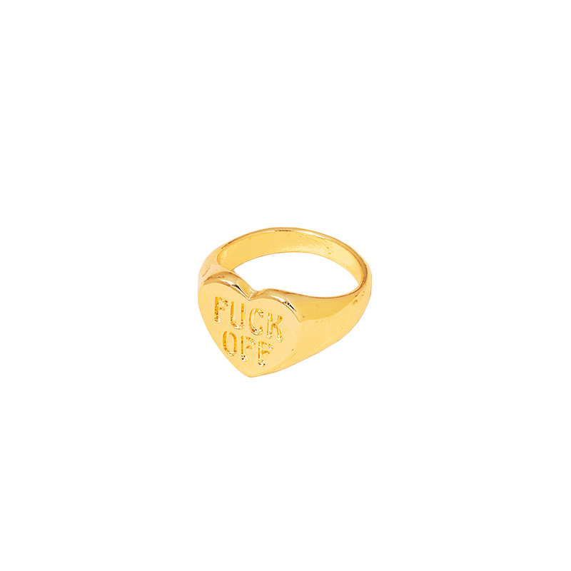 Nuevo Anillo De Moda Simple Carta Amor display picture 1