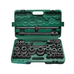Heavy Duty 26-Piece Socket Set with Hex and 12-Point Sockets