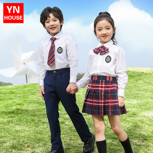 Children's chorus performance clothing British style school uniform poetry recitation performance clothing primary and secondary school students kindergarten uniforms