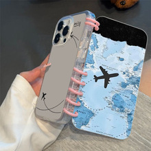 书本手机壳适用苹果17PROMAX高级感保护套小清新简约防手汗外壳