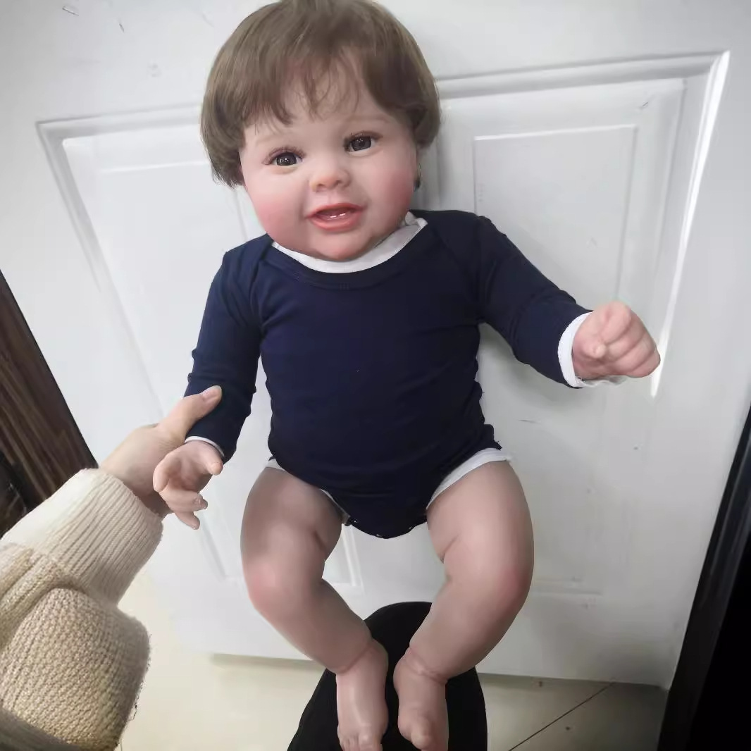 60cm simulación niño muñeca Kodi de alta gama pintado a mano 3D piel vena sangre seda visible un sustituto