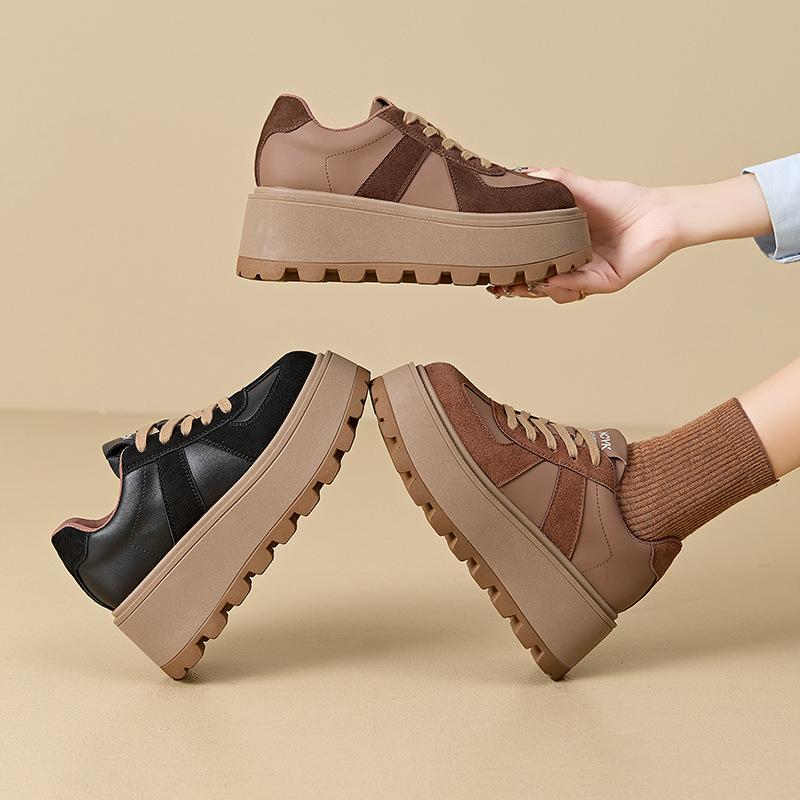 Women's German Training Shoes 2026 Spring New Style Casual Thick-Soled Shoes Trendy High-Appearance Shoes Student Sports Shoes for Women