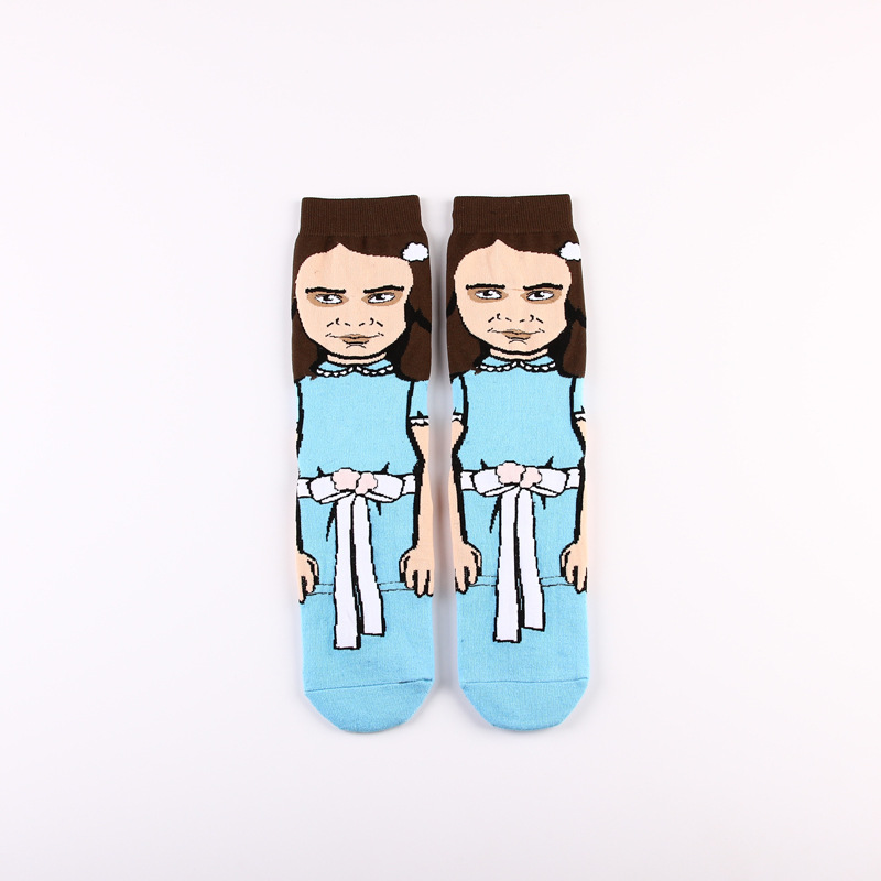 Dibujos animados de dibujos animados Calcetines de dibujos animados deportes casuales jacquard pareja de algodón de mujer calcetines de media pantorrilla calcetines de moda medias de hombre