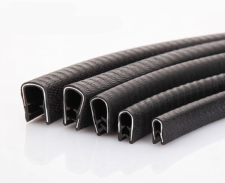 车门防撞条,骨架包边密封U型装饰条,机械钣金汽车装饰防划伤橡胶条