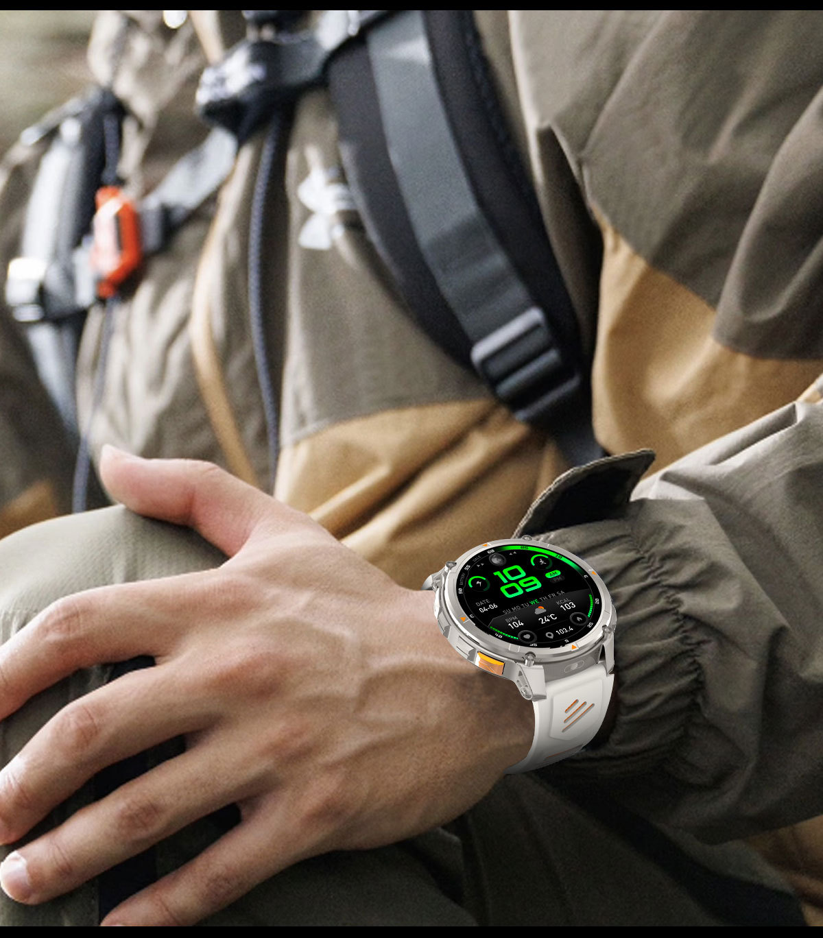 Smartwatch For Outdoor Sports With Calling Compass And Flashlight_voghion.com