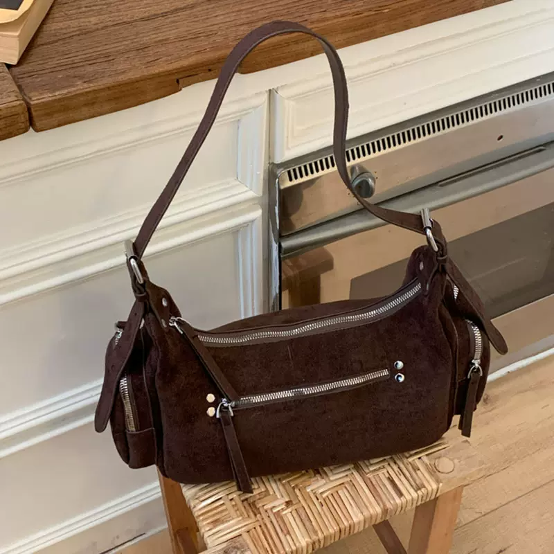 跨境韩版甜美风手提包饺子包2026春季新款质感单肩包高级感斜挎包