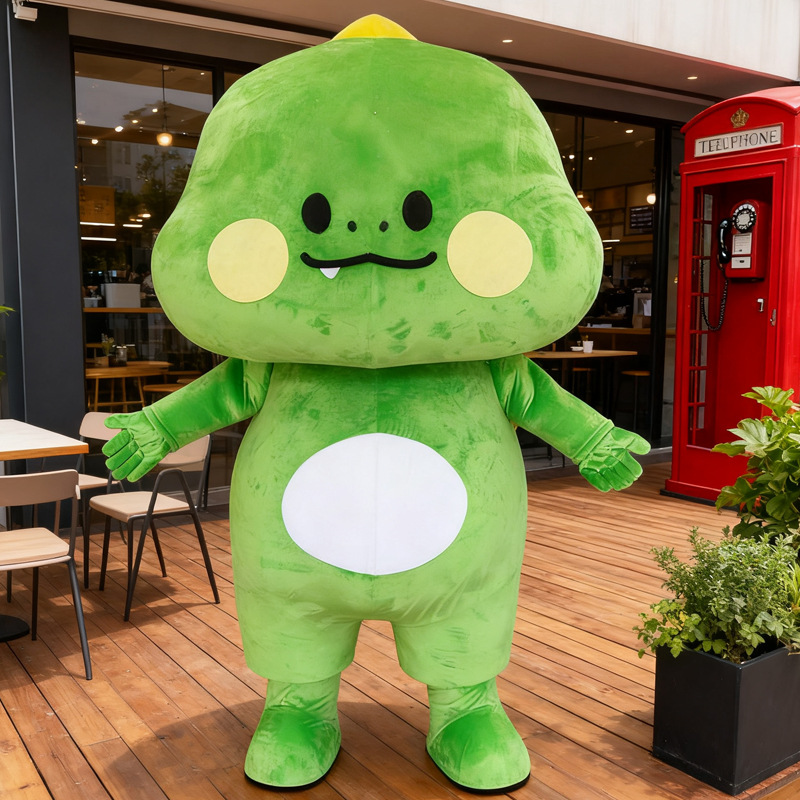 玩偶服充气吉祥物来图定制高端泡沫雕刻卡通龙定做人偶服成人宣传