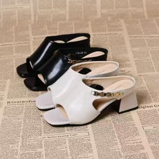 Трансграничная внешняя торговля ~ женские сандалии на танкетке, летняя верхняя одежда, модные ленивые полутапочки, женские туфли на высоком каблуке, дропшиппинг