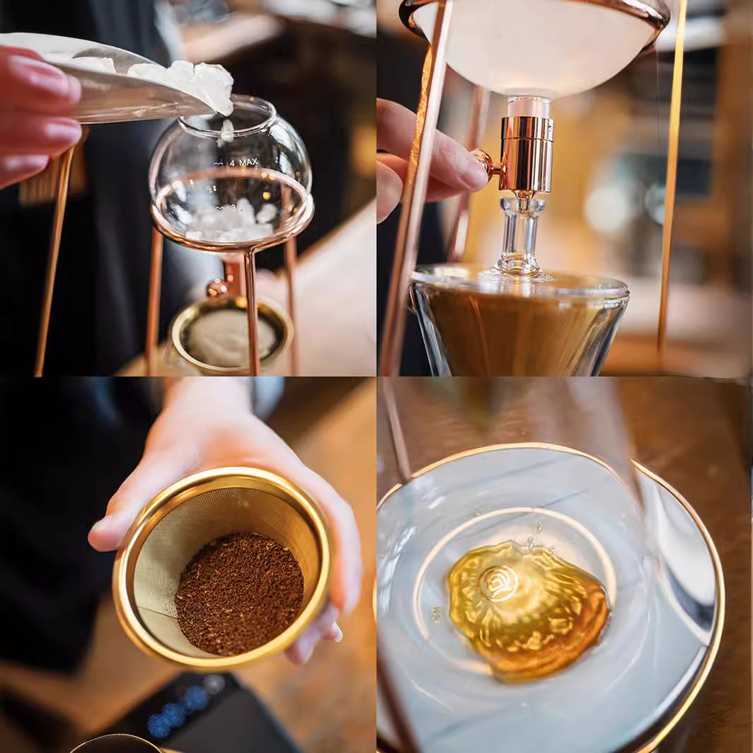 Héroe héroe Dingyuan MINI goteo de hielo cafetera olla de hielo goteo hogar comercial frío extracto