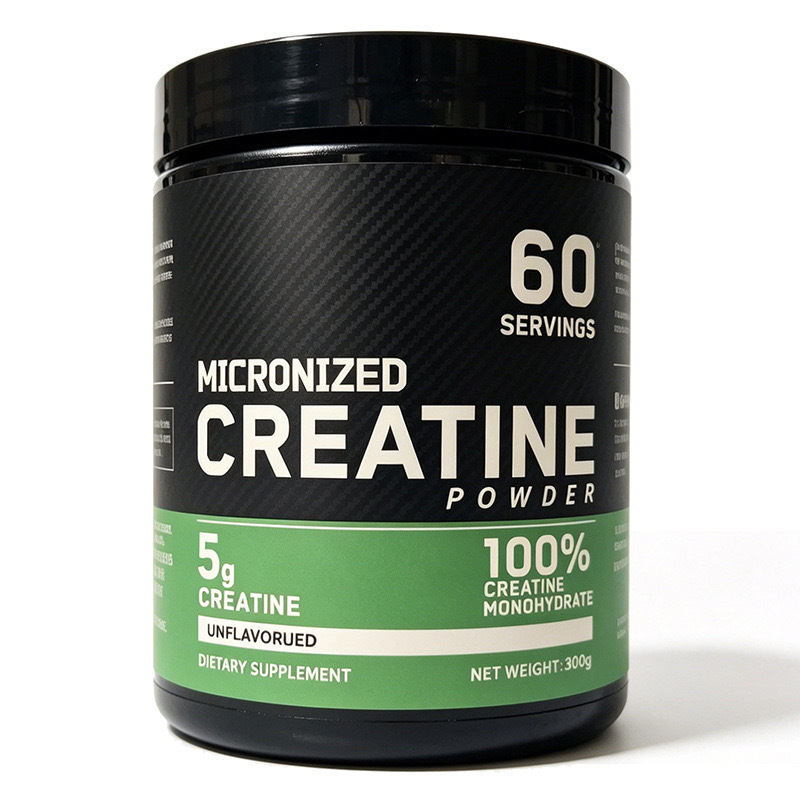 Customized Ready-To-Ship Cross-Border Creatine Monohydrate Powder 300g Pre-Workout Supplement Creatine Powder Factory Oem