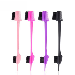 廠家直供多效功能眉刷髮蠟碎發梳髮際線邊緣修飾梳化妝眉刷睫毛梳