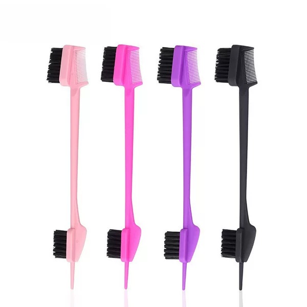Factory direct supply Multi-Effect functional eyebrow brush hair wax hair comb hairline edge modification comb makeup eyebrow brush eyelash comb