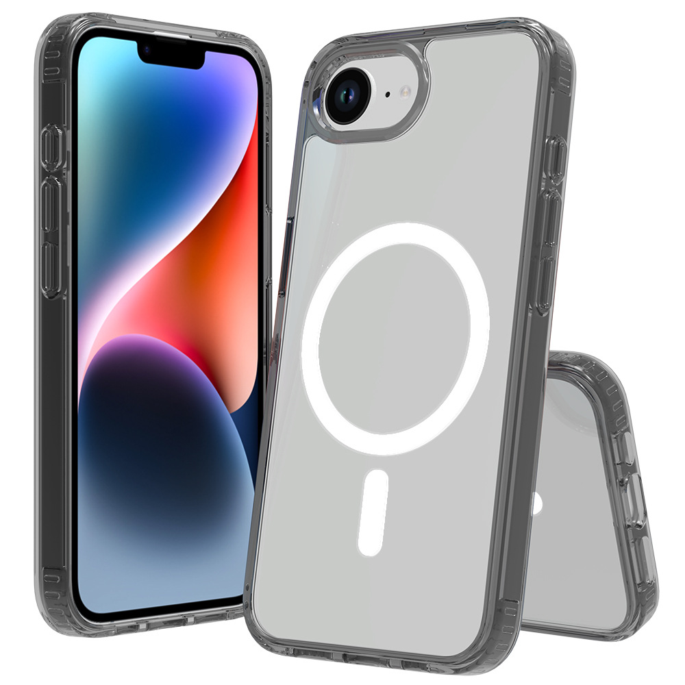 El nuevo iPhone16E es adecuado para la carcasa del teléfono móvil Apple 16 acrílico 2.0, atractivo magnético transparente, juego dos en uno de material de cerveza