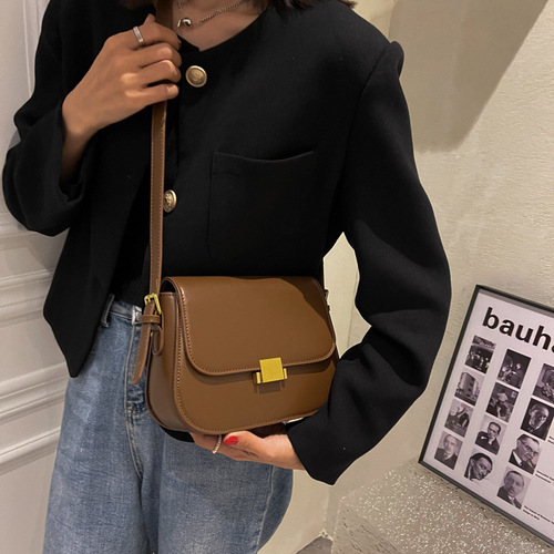 Autumn and winter underarm bags, new versatile retro shoulder bags, women's bags, stylish cross-body small square bags