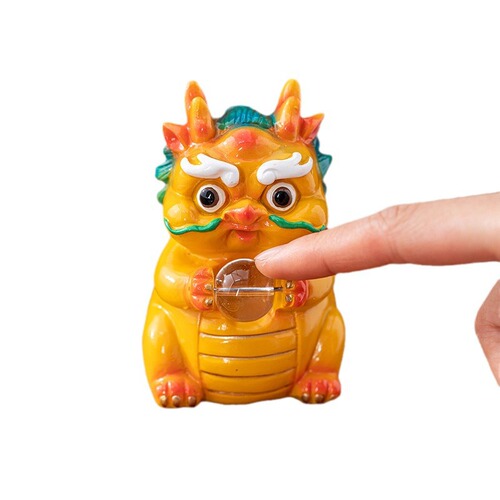 Turntable dragon color-changing tea pet ornament warm-changing exquisite tea-playing wealth-bringing tea tray decoration accessories dragon year lucky charm