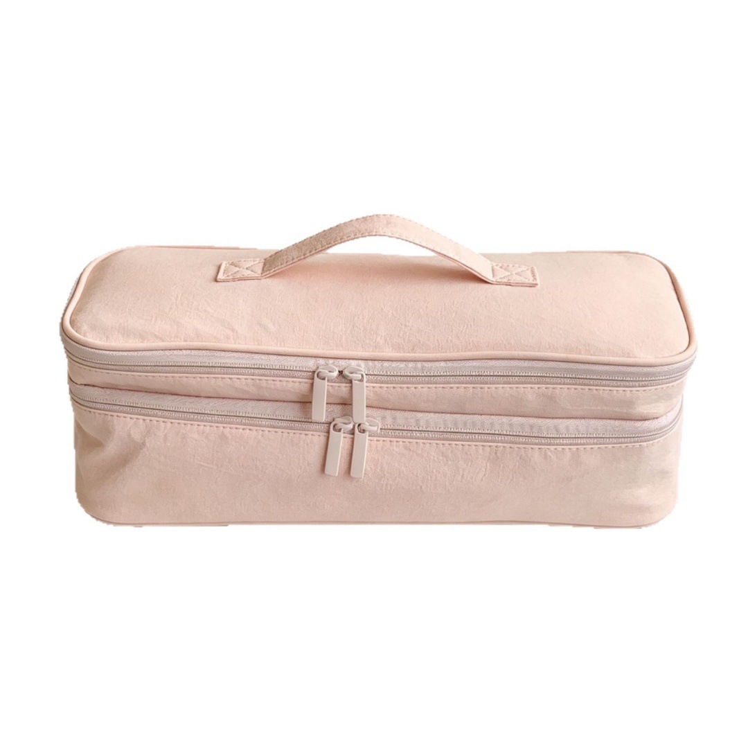 Portable Household Bag, Large Capacity Handheld Double-Layer Hair Dryer And Curling Iron Organizer Storage Bag_maomaolike.com