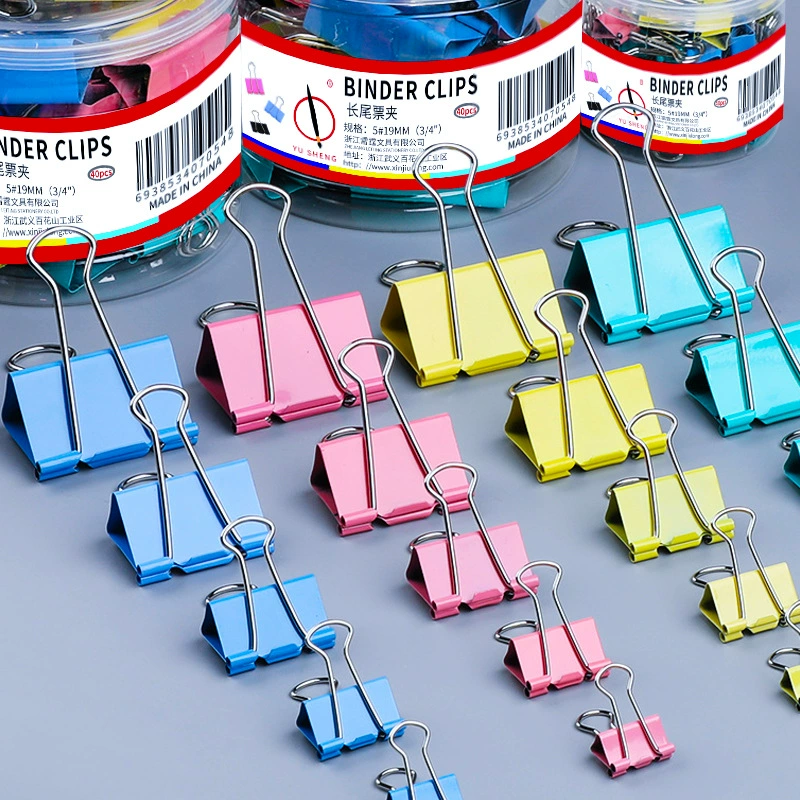 Производитель зажимов с длинным хвостом, оптом 51/41/25/32/25/19/15 мм, зажим «ласточкин хвост», черный зажим для чеков, зажим для файла