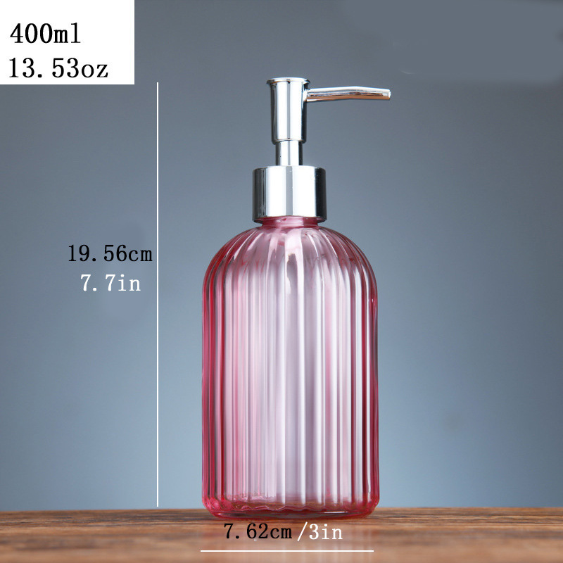 Botella de desinfectante de manos de comercio exterior botella de desinfectante de manos de alta calidad botella de vidrio 500ml botella vacía champú líquido de baño botella dividida