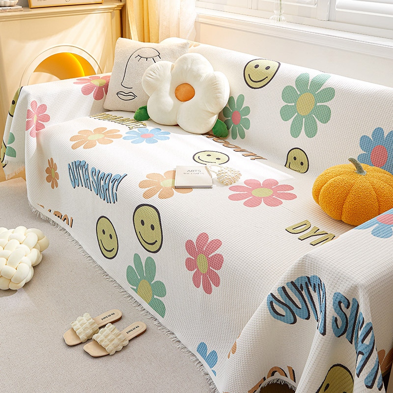 Cubierta del sofá Toalla de tela ins Estilo nórdico sofá manta cubierta toalla todo incluido cubierta del sofá de tres personas cuatro estaciones cojín universal del sofá