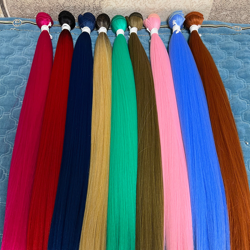 欧米アフリカクロスボーダーsynchronization Hair Bundleストレートヘアカーテンかつら|undefined