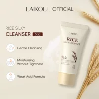 Трансграничный новый продукт LAIKOU рисовое очищающее средство для лица 50 г увлажняющее FDA средства по уходу за кожей rice face wash