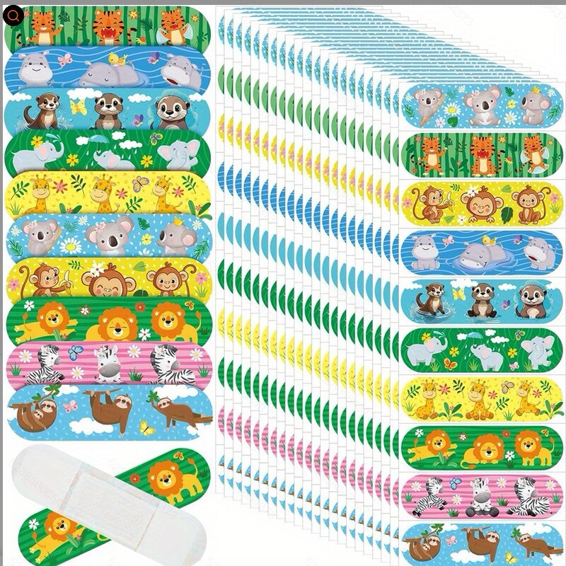 Cross-Border Children's Cartoon Band-Aids with Various Patterns and Specifications, Colorfulful and Cute Wound Protection, Hemostatic Wound Waterproof Band-Aids