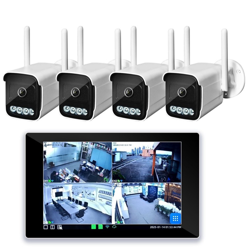 新しい NVR Tuya ワイヤレス スマート 300W カメラ パッケージ屋外 HD ネットワーク カメラ 4 チャンネルまたは 8 チャンネルオプション|undefined
