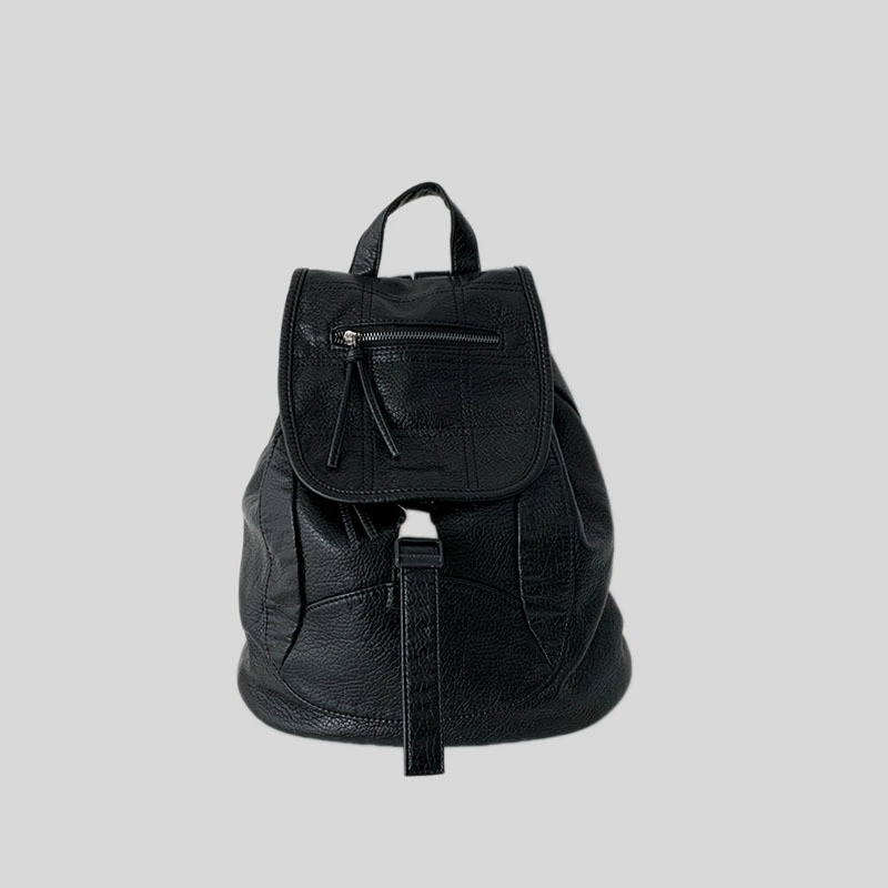 (Cross-border trading), white retro backpack, capacious purse, bag, American style, drawstring