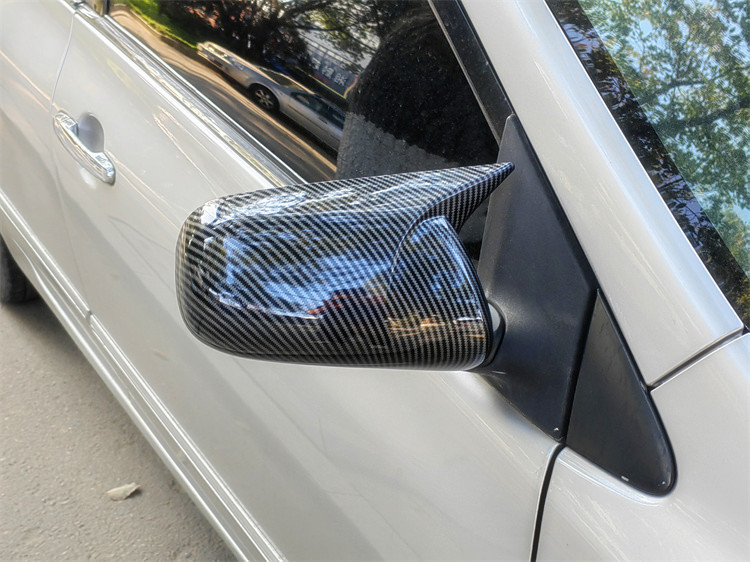 Suitable for Toyota Old Corolla 2006-2013 Models, Carbon Fiber Rearview Mirror Horn Covers, Specifically for Toyota