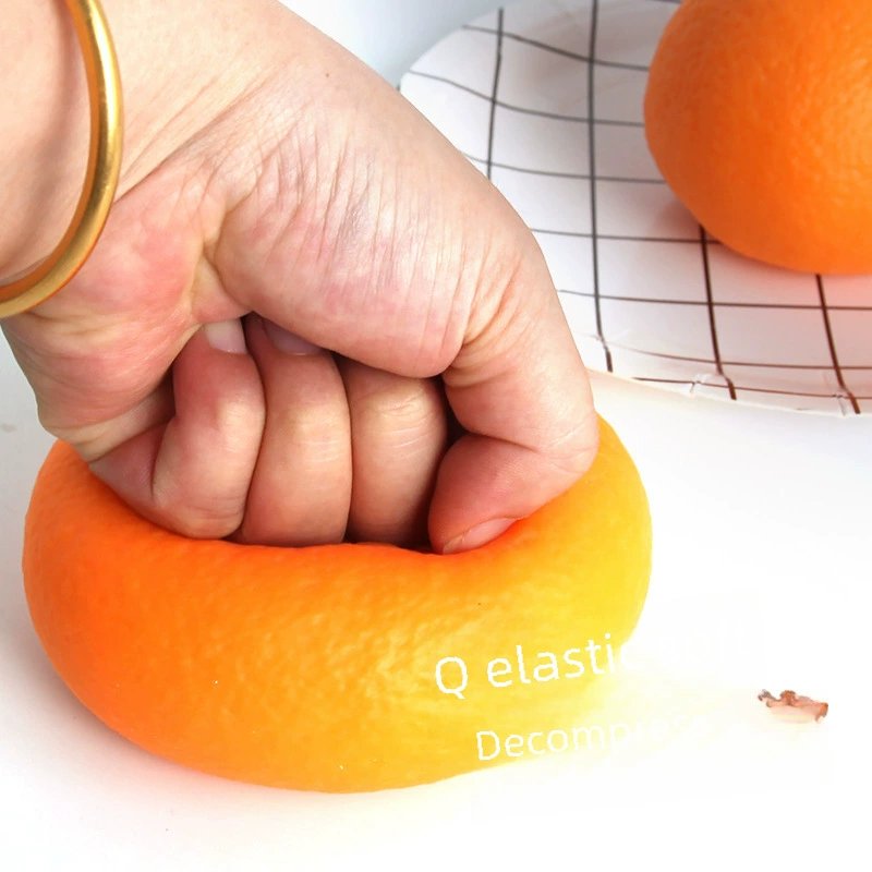 Реалистичная оранжевая squishy игрушка, анти-стресс шарик-липа, маленькие и большие варианты разборки