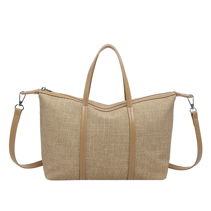 Bolsa de mano de gran capacidad de viaje coreano para mujeres 2026 nueva moda de verano simple bolsa de hombro retro