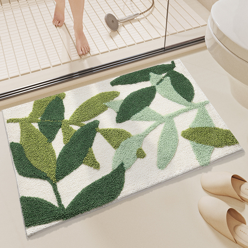 Cross-border Temu imitation cashmere bathroom door mat, skin-friendly, soft, thick, dirt-resistant, wear-resistant, and water-absorbent Cross-border Temu imitation cashmere bathroom door mat, skin-friendly, soft, thick, dirt-resistant, wear-resistant, and water-absorbent