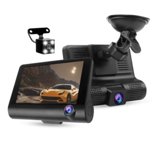 Üç qeydli, üç linzalı 1296 geniş bucaqlı HD arxa görüntü videoregistratoru
