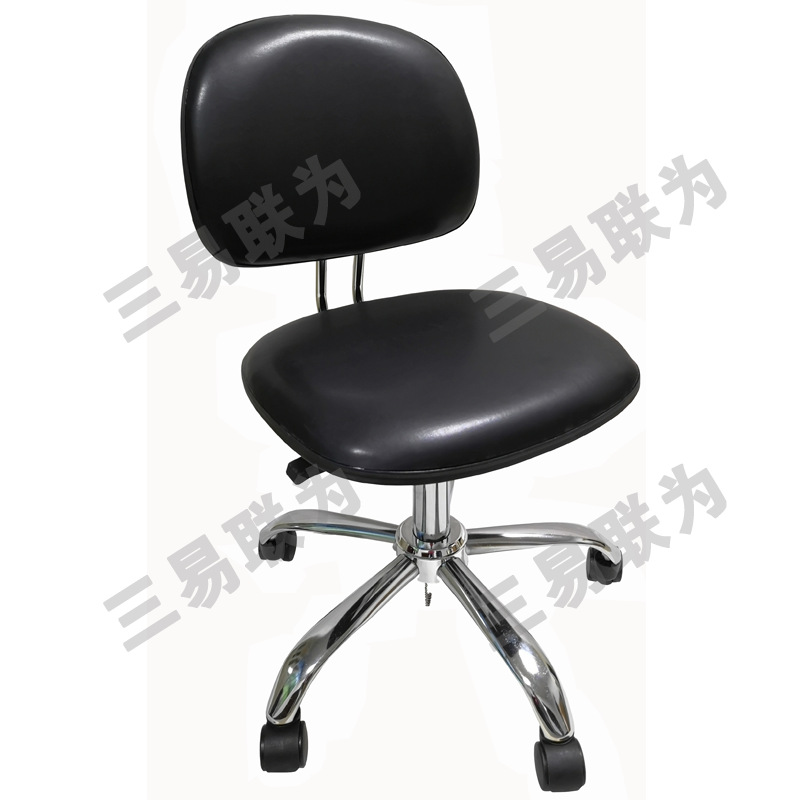 防静电椅，工作椅，PU椅，椅子办公椅舒适可调久坐防滑电镀五星脚