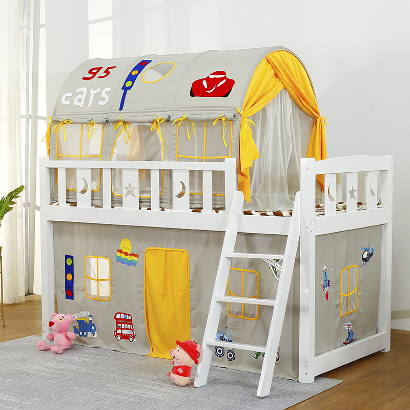 Children's Bed Tent Boy Indoor Game House Bed Tent Bunk Bed Princess Bed Curtain Anti-Fall Separate Bed