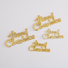 越境電子商取引クリスマス装飾クリスマスガーランドゴールドとシルバーのグリッター立体文字プレートクリスマスツリー装飾ペンダント