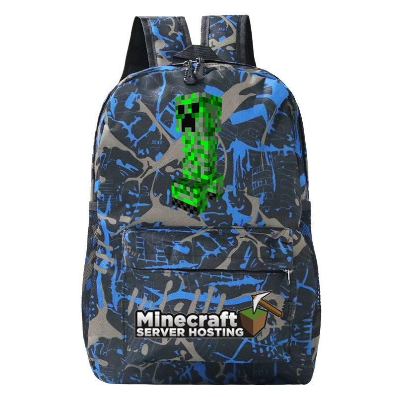 Детский рюкзак-плечевая сумка (Minecraft), принтая школьная сумка, один размер, легкий 0.311 кг