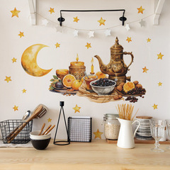 外貿中東節日葡萄美酒月亮星星臥室客廳家居裝飾牆貼貼紙自粘批發
