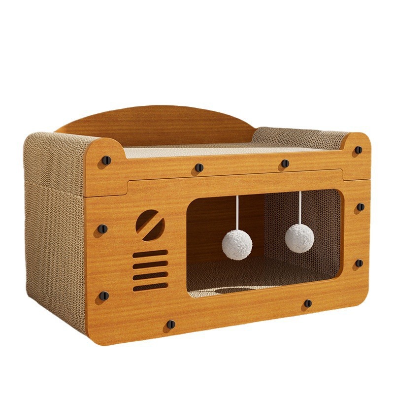 Tablero de agarre para gatos, resistente al desgaste, resistente al agarre, tablero de garras para gatos, nido para gatos, sofá de casa para gatos universal de cuatro estaciones