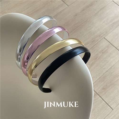 JINMUKE韩国进口发饰亮色细发箍头箍发卡新品