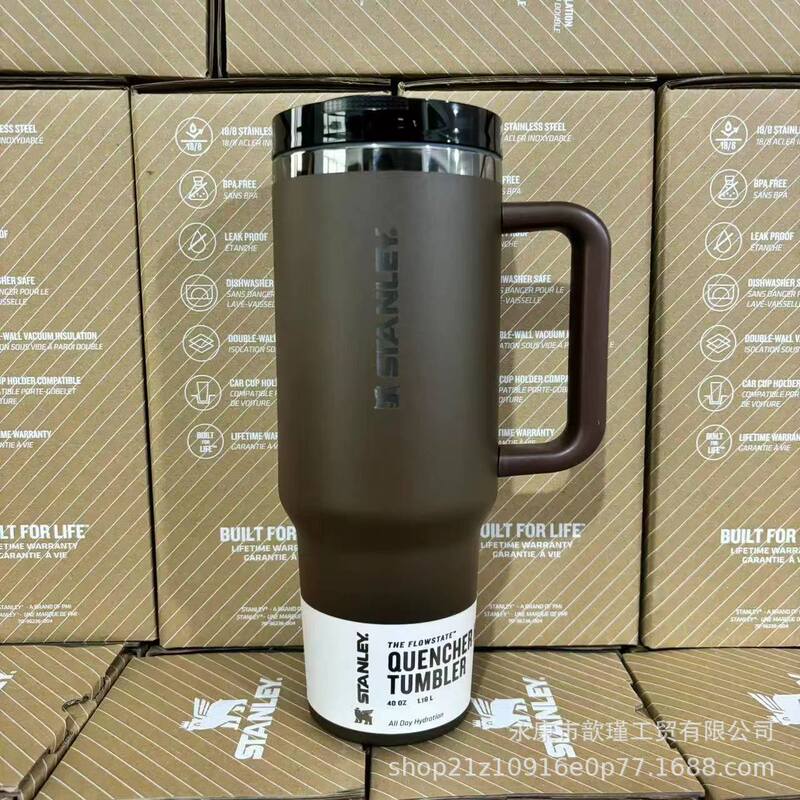 Amazon S*anley 40oz カラーカーカップ ハンドル付き 保温保冷 タイダイシリーズ アイスバーカップ 卸売 B|undefined
