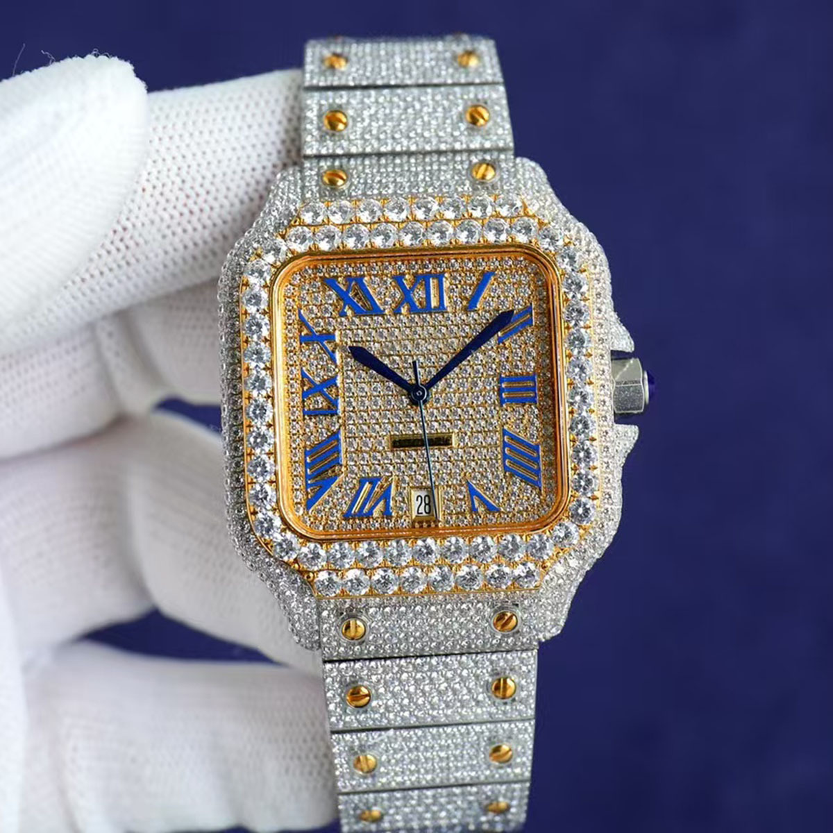 실버 골드 블루 로마 숫자