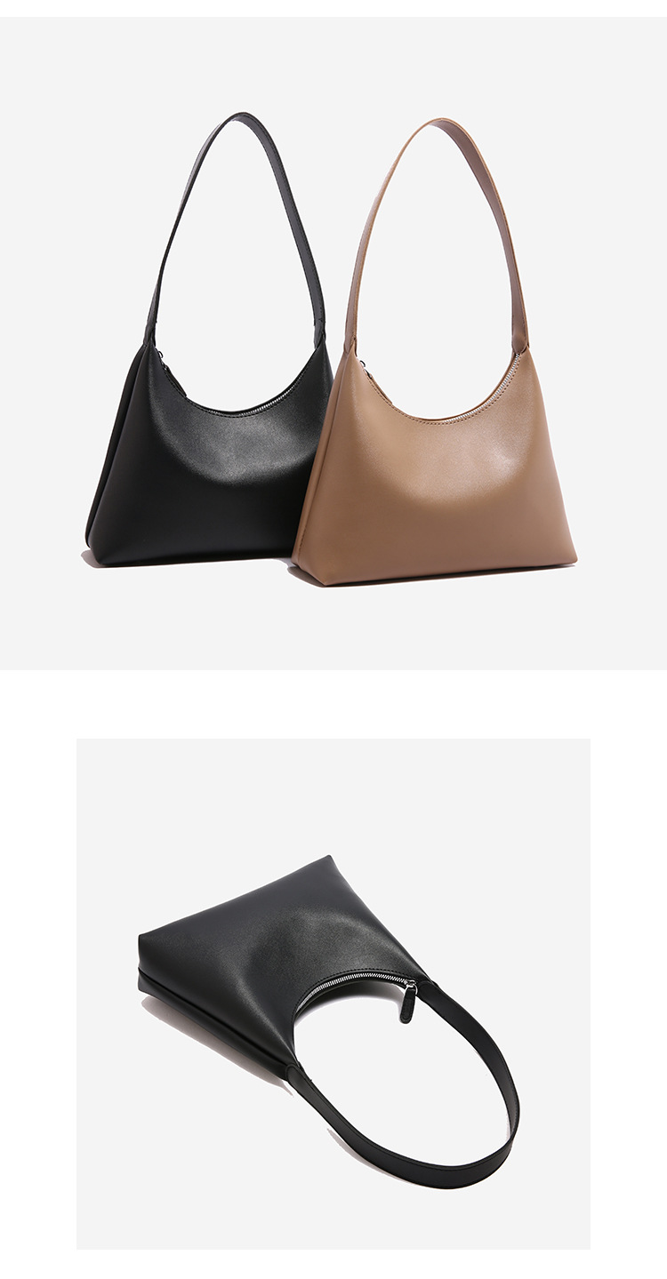 546g Weight Sewing Thread Fashion Element Zipper Closure Type Single Shoulder Strap Strap Type Underarm Bag Bags Type Holiday, Daily Occasion PU Material Women's Backpack Backpack Solid Color Pattern All Seasons Season Women's Gender Basic Style Dumpling Shape Shape Women's PU Solid Color Basic Sewing Thread Dumpling Shape Zipper Underarm Bag 2