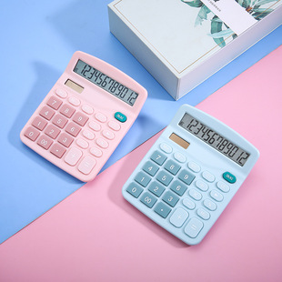 Color 837 Solar Calculator 12 Bit Dual Power Supply Student Office Accounting Desktop Computer Manufacturers Wholesale