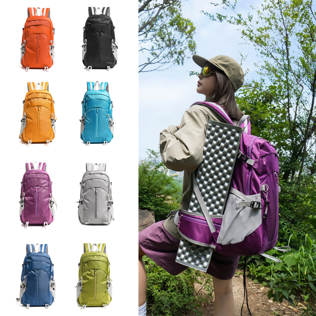 wear-resistant water repellent capacious backpack for hiking for…