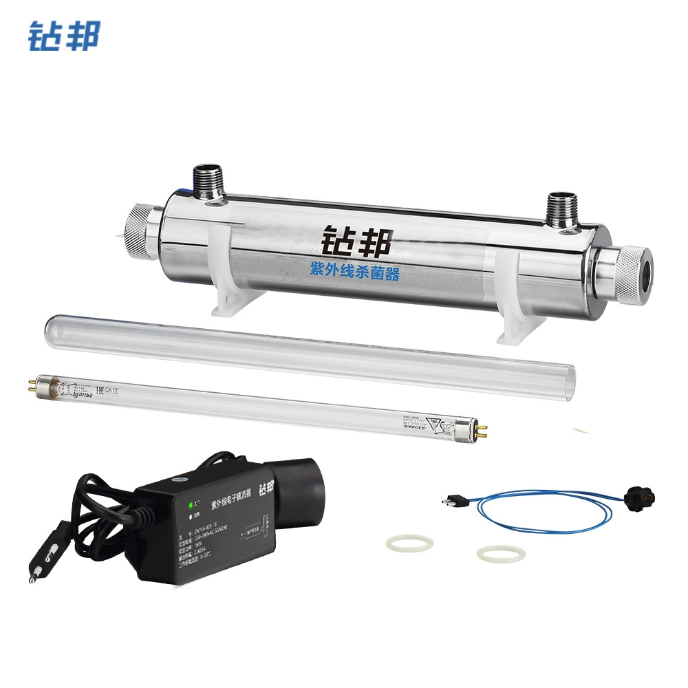 Производитель оптовая продажа оборудования для очистки воды 304UV из нержавеющей стали стерилизовать малый трубопровод типа УФ-стерилизатор для очистки воды