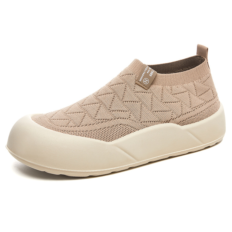 Zapatos, zapatos de mujer, zapatos individuales de moda de todo fósforo de verano, suela suave, suela gruesa, zapatos cómodos para madre, zapatos casuales de un pie