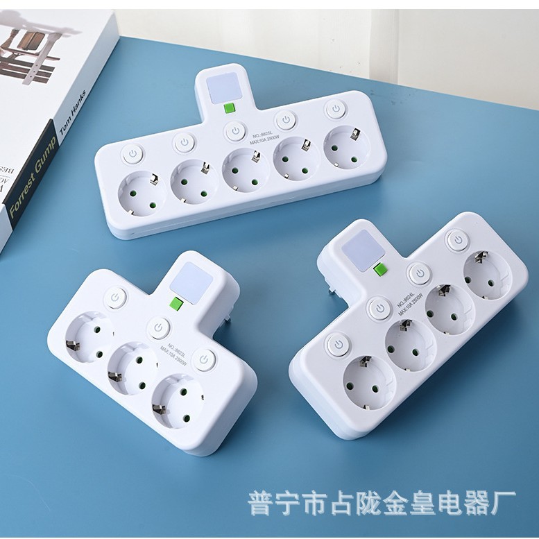 Blanco y negro con lámpara de noche 1 a 21 a 31 a 4 conector de conversión de carga USB-A - C